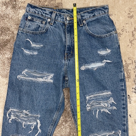 Vintage Ralph Lauren Destroyed High Rise Mom Jeans - Picture 4 of 6